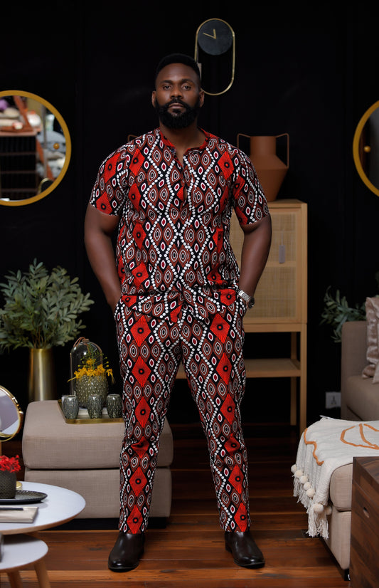 Veryldesigns Aztec Men’s African Print Set