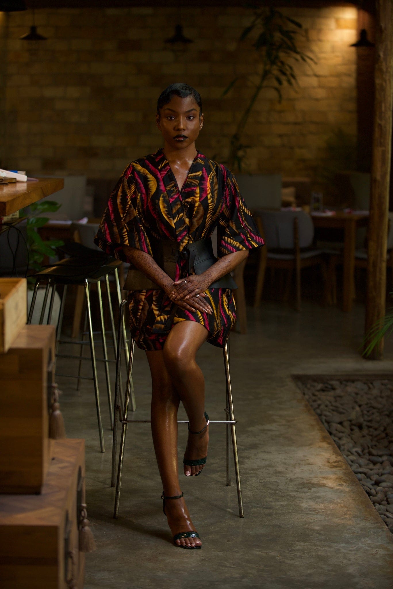 Veryldesigns Kennedy African Print Kimono Top