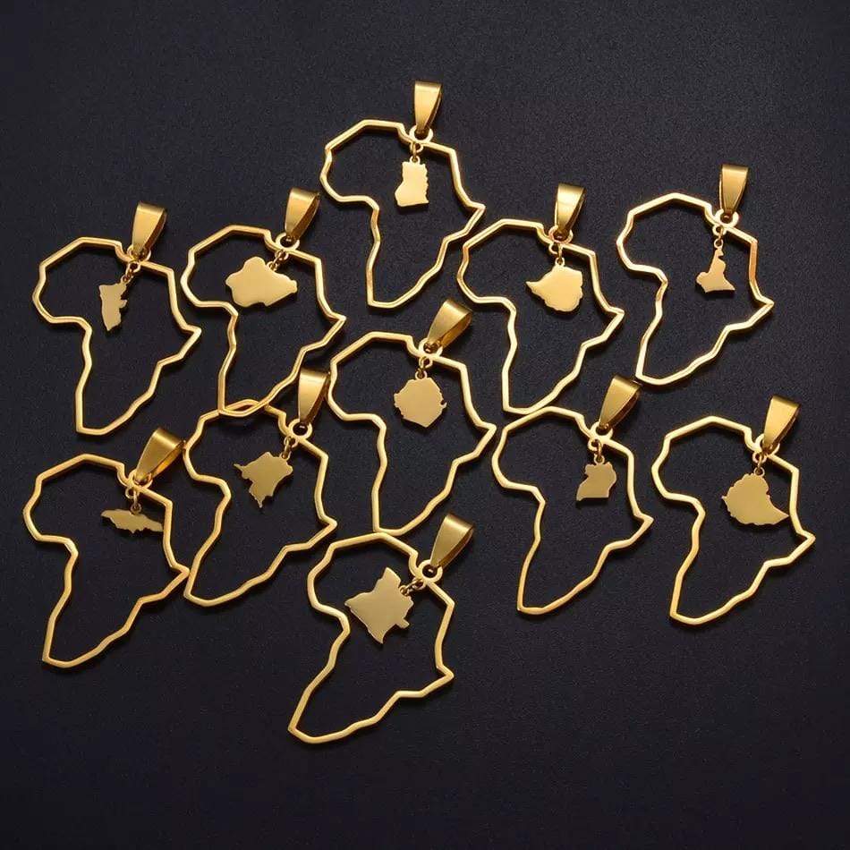 Veryldesigns Necklace Custom African country Necklace