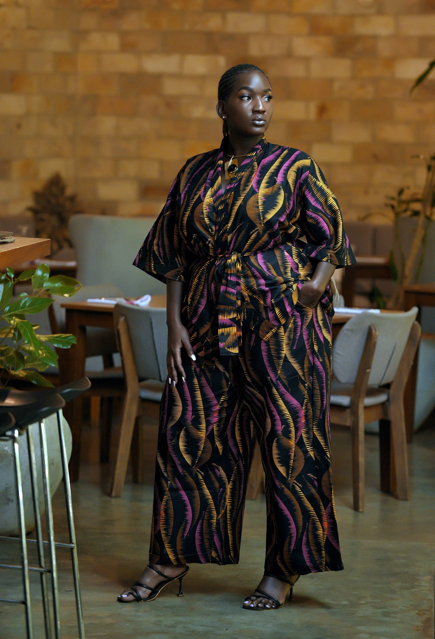 Veryldesigns Nyonyozi African Print Two Piece Trouser Set