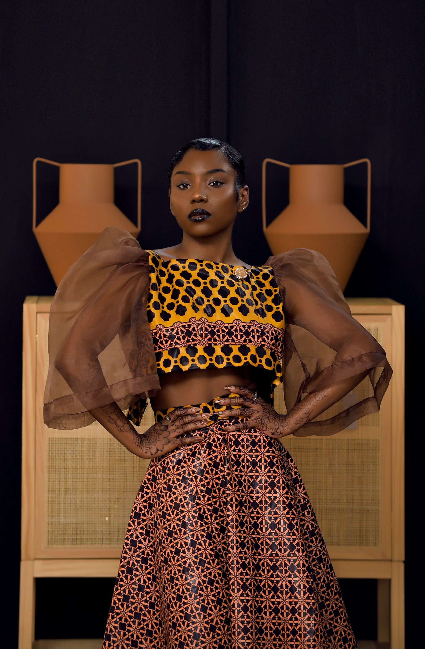 Veryldesigns Afsa Gomesi African Print Two Piece Set