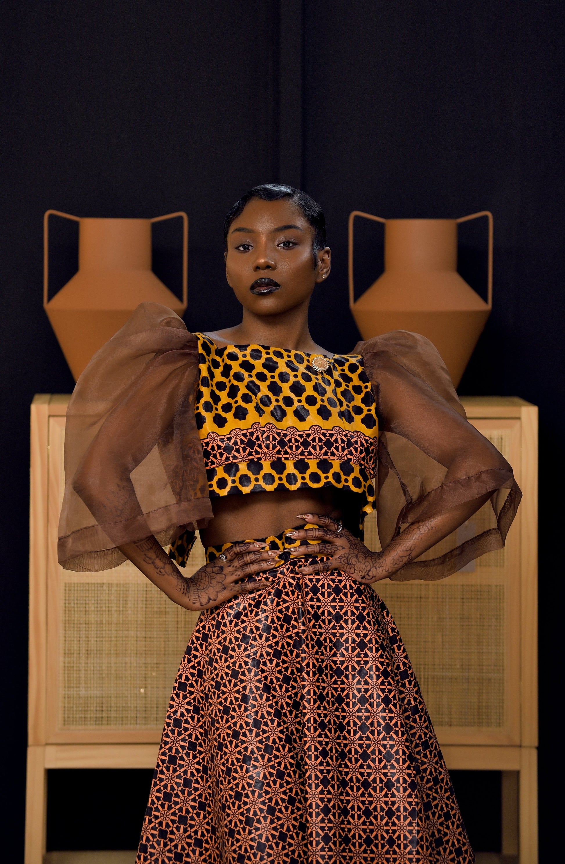 Veryldesigns Afsa Gomesi African Print Two Piece Set