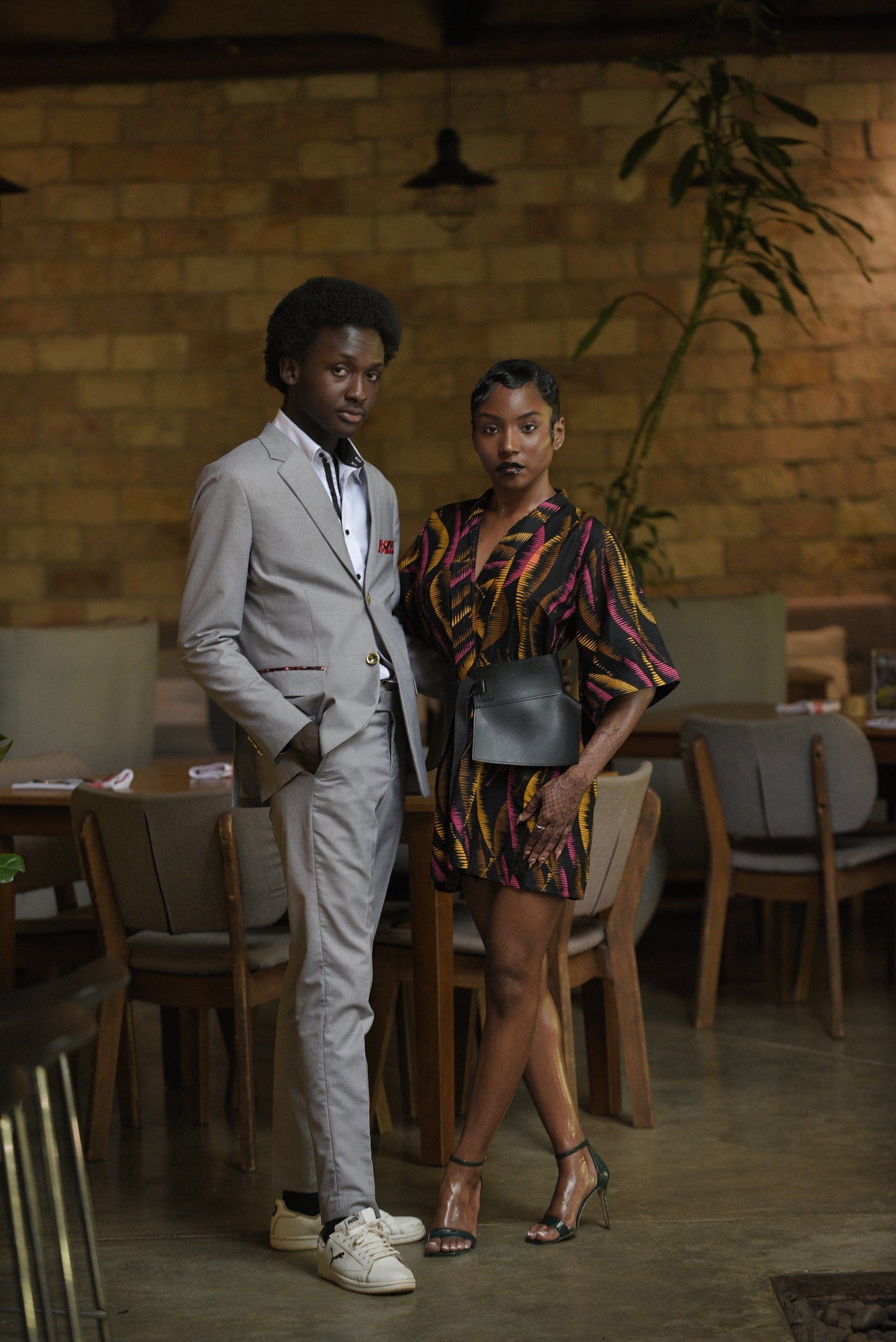 Veryldesigns Grey Men’s African Print Suit