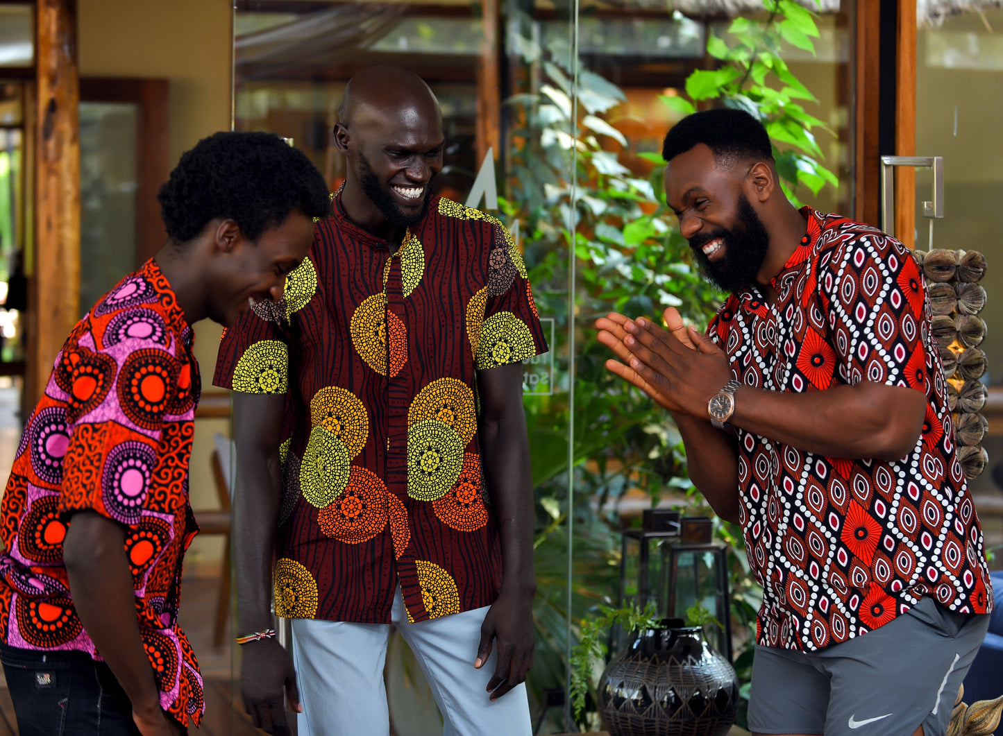 Veryldesigns Men’s African Print T-Shirt - Brown