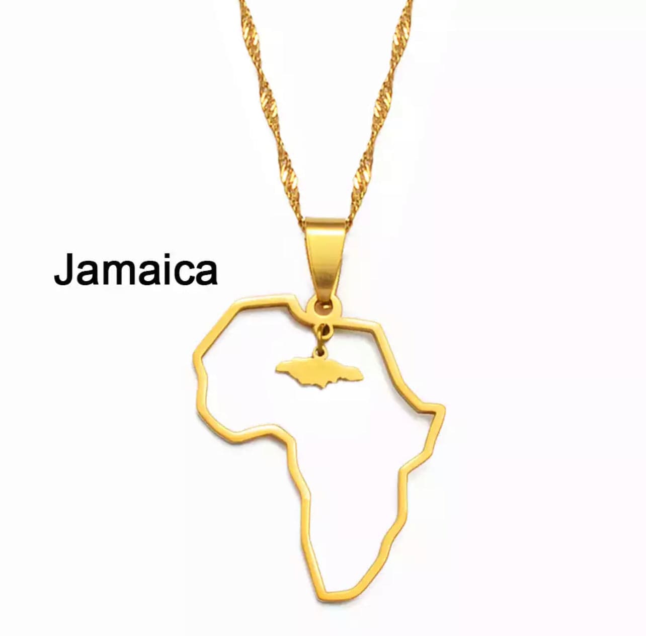 Veryldesigns Necklace Jamaica Custom African country Necklace