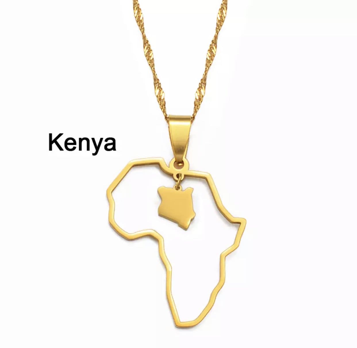 Veryldesigns Necklace Kenya Custom African country Necklace