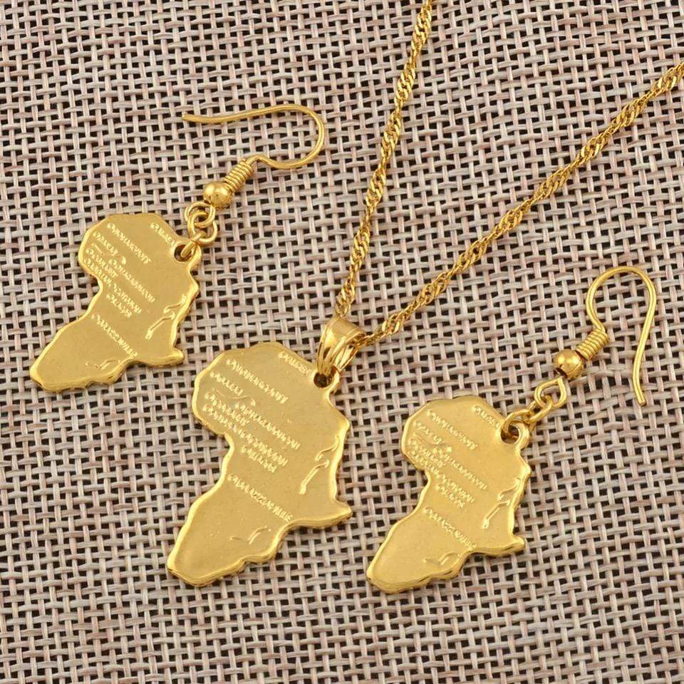 Veryldesigns Necklace Kintu Earring & Necklace Set