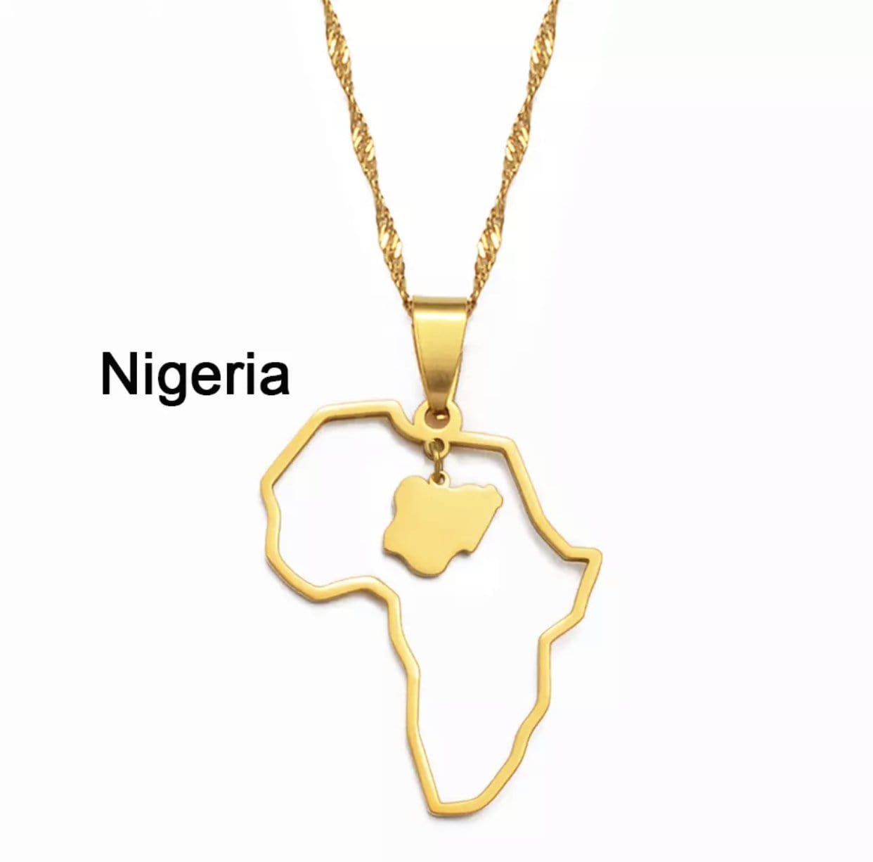 Veryldesigns Necklace Nigeria Custom African country Necklace
